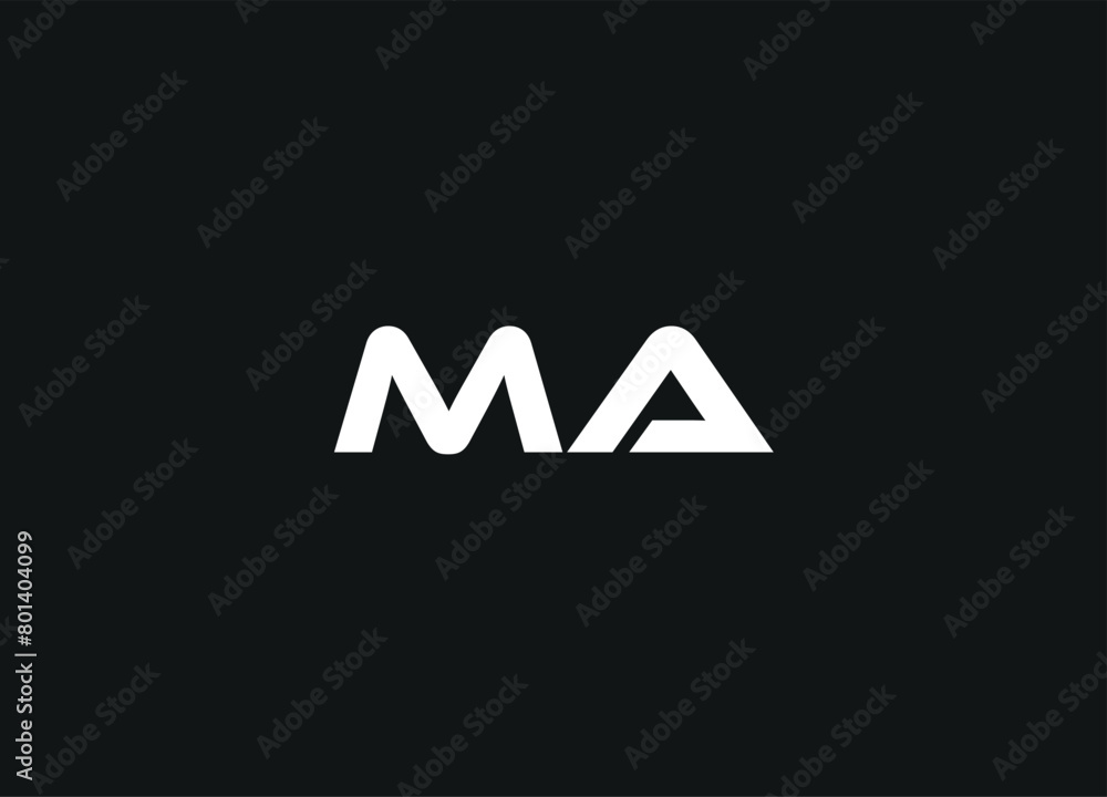 MA letter logo desigen and initial logo desigen MA letter logo desigen and initial logo desigen