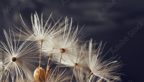 beautiful beige dried fluffy romantic flowers with seeds floral invitation or wallpaper macro