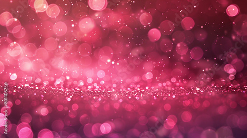 Luminous Blush Pink Bokeh Lights and Glitter on Abstract Background, High-Resolution HD Capture