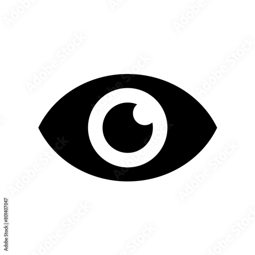 eye, sight, stare, see - vector icon