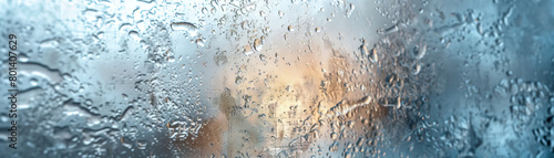 Frosted Glass Window: Close-Up of Textured and Frosted Glass Window with Privacy Effect photo