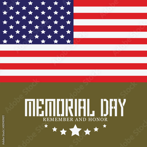 memorial day post design background army color vector file