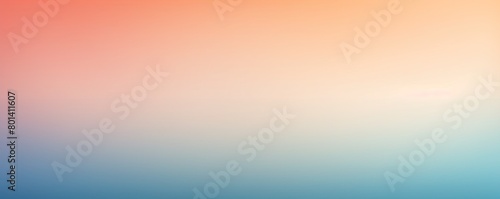 Peach grainy gradient background beige blue smooth pastel colors backdrop noise texture effect copy space empty blank copyspace for design text 