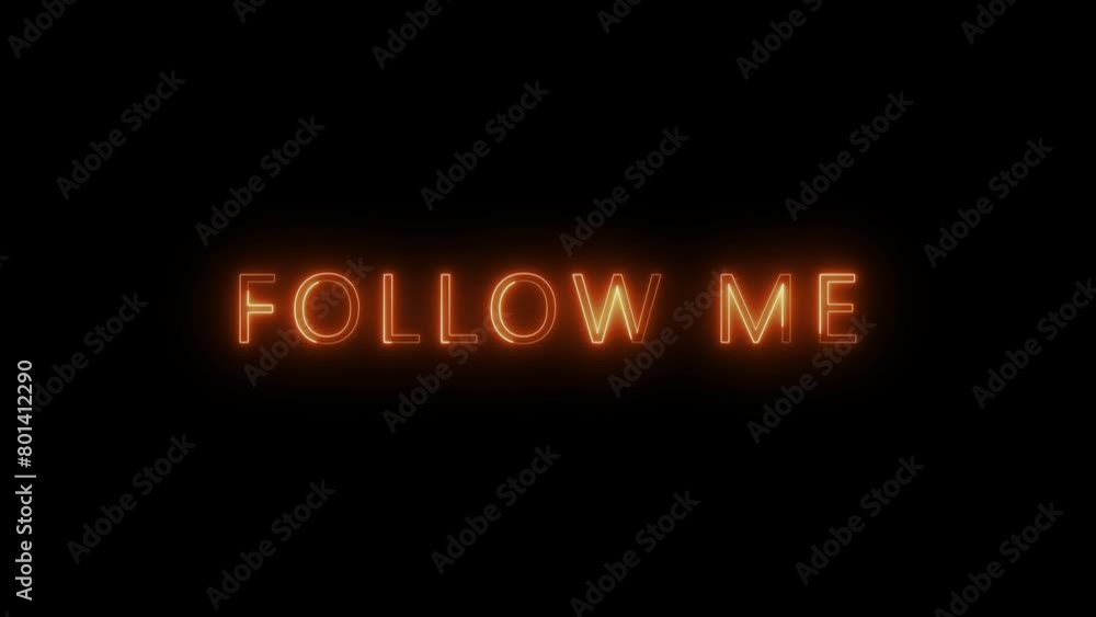 Abstract glowing neon text animation on black background. Abstract glowing neon text animation on black background.