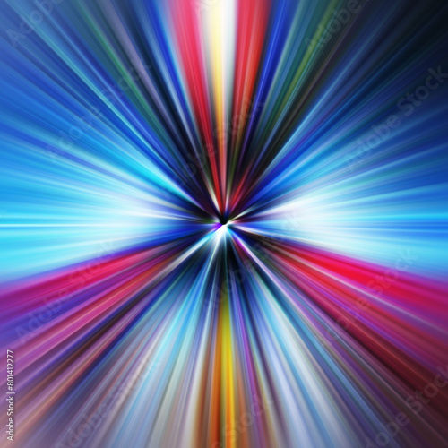 Colorful zoom motion effect. Abstract background. Color lines. Colored texture backdrop and banner. Multi color gradient pattern and textured wallpaper.