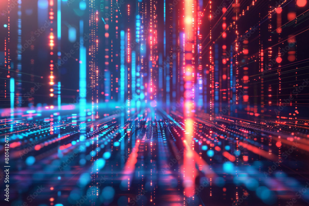 Symphony of abstract digital signals flowing in harmony, set in a serene, high-tech environment. Symphony of abstract digital signals flowing in harmony, set in a serene, high-tech environment.