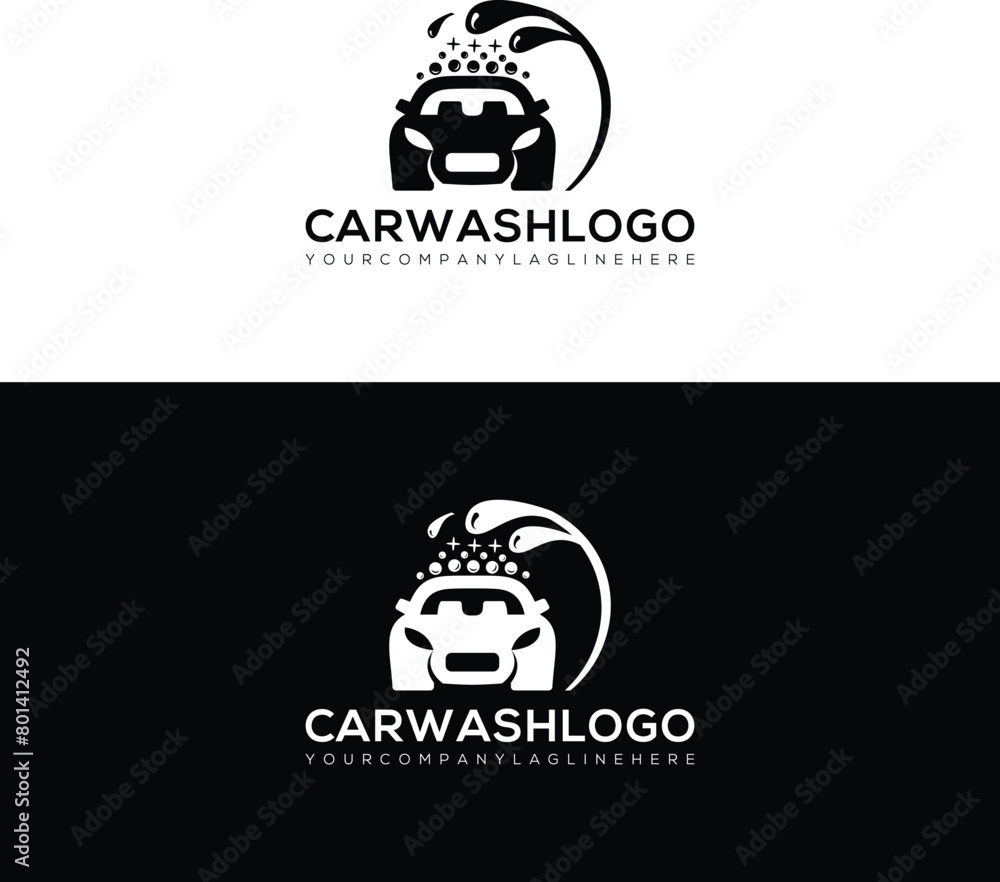 Car Wash Creative and modern logo design Template