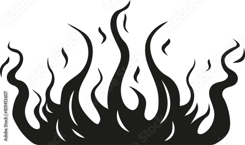 Flame of fire. Burning fire. Bonfire. Vector. Flat design.	