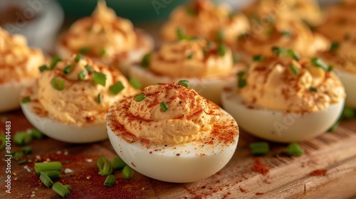 deviled eggs with good light setting