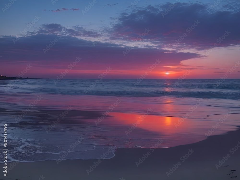 dusk on the shore background dusk on the shore background