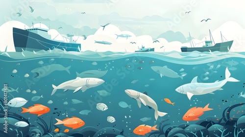 Depicts Governments' Sustainable Fishing Management Policies for Ocean Biodiversity Protection