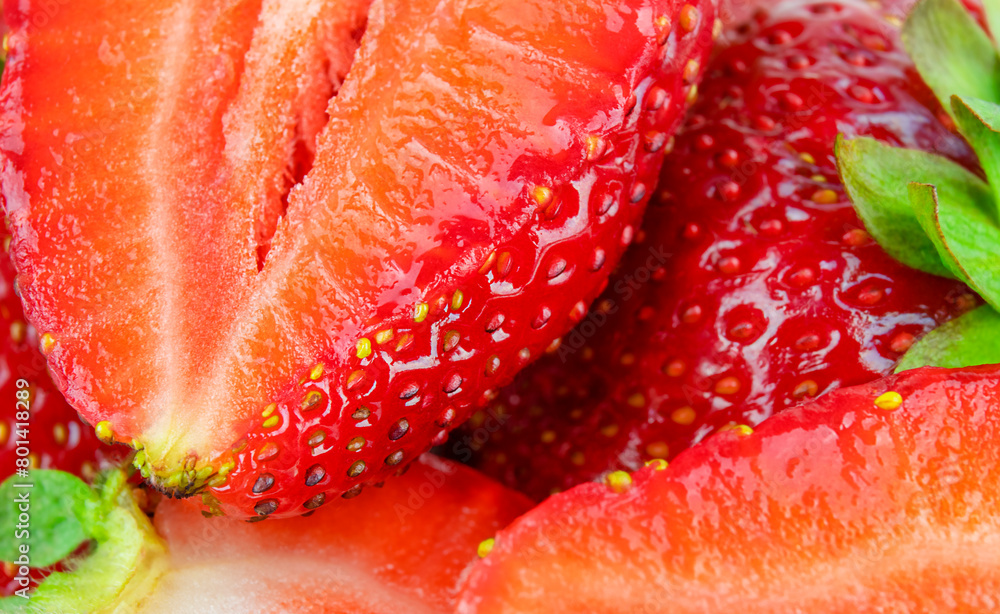 Strawberries. Fresh berries macro. Fruit background Strawberries. Fresh berries macro. Fruit background