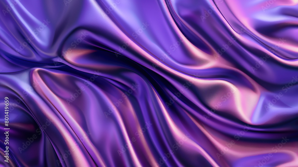 Fototapeta premium Smooth Silk Pillowcase: Close-Up of Smooth and Textured Silk Pillowcase with Luxurious Comfort