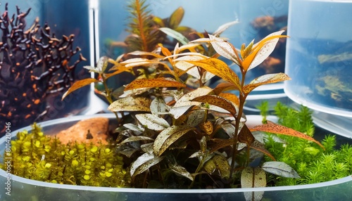 plant for aquarium heteranthera zosterifolia generative ai