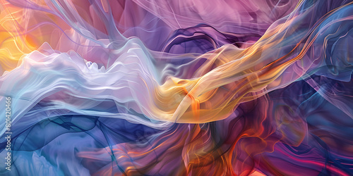 Chromatic Currents: A Symphony of Abstract Art" "Flowing Fantasia: Exploring the Waves of Color"
