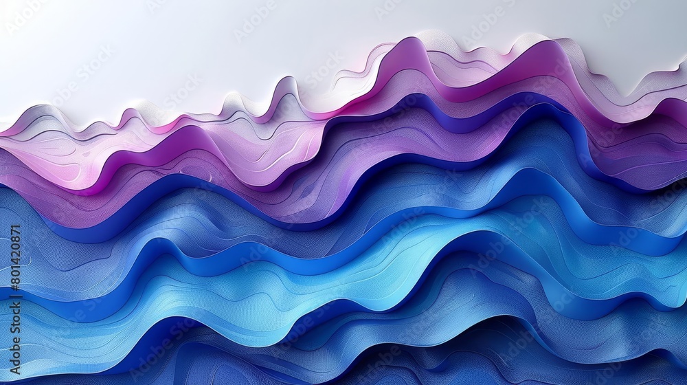 Create a seamless, high-resolution background pattern of smooth, flowing, overlapping waves using a limited palette of blue and purple Create a seamless, high-resolution background pattern of smooth, flowing, overlapping waves using a limited palette of blue and purple