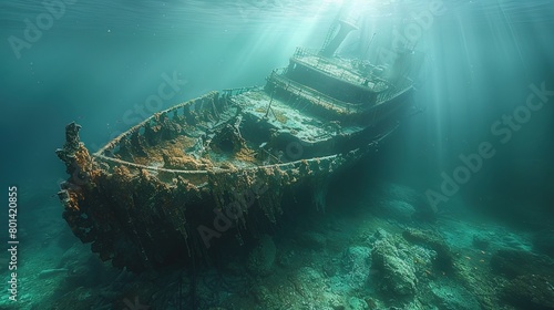 Beneath the surface, time stands still as the wreckage of a medieval ship lies entombed in the o photo