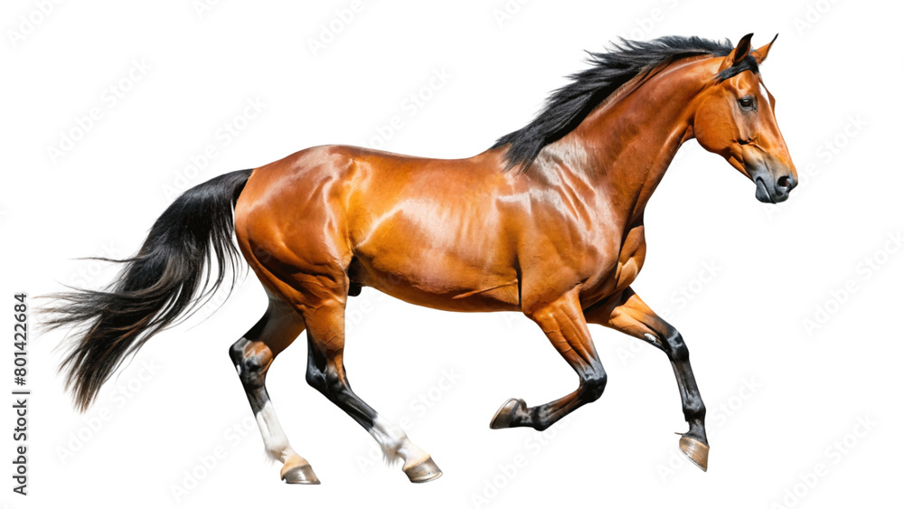 Young healthy horse isolated on Transparent background. Young healthy horse isolated on Transparent background.
