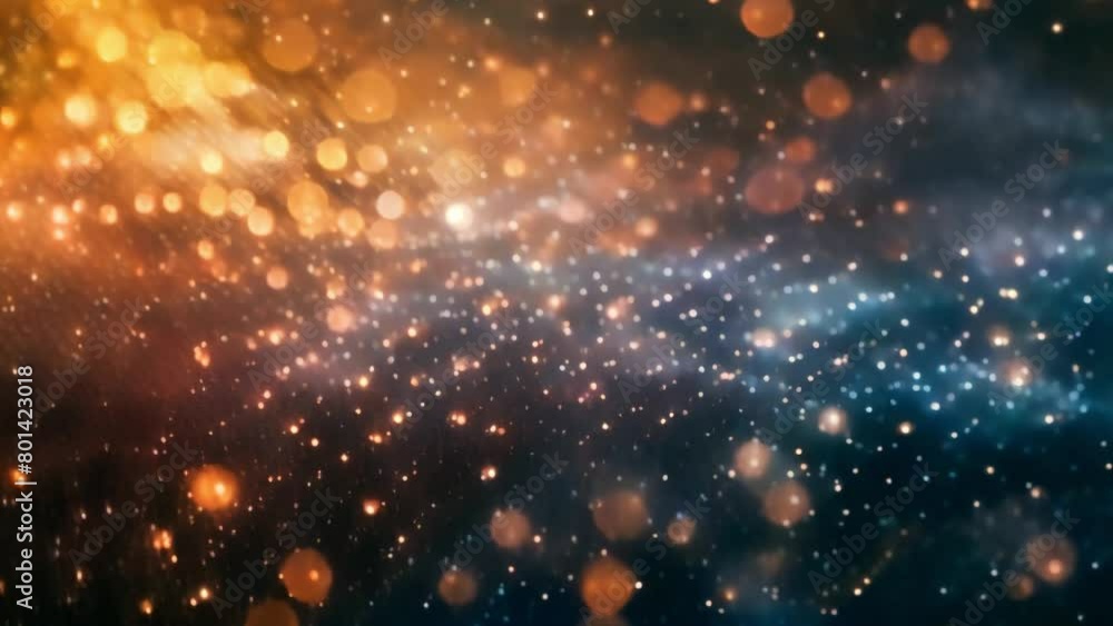 Animated yellow and blue background with glowing glitter Animated yellow and blue background with glowing glitter