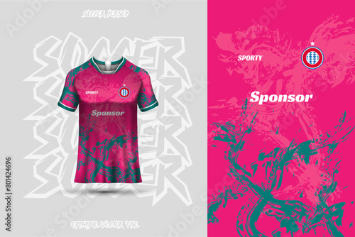 Football jersey design template, suitable for jersey design, background, poster.