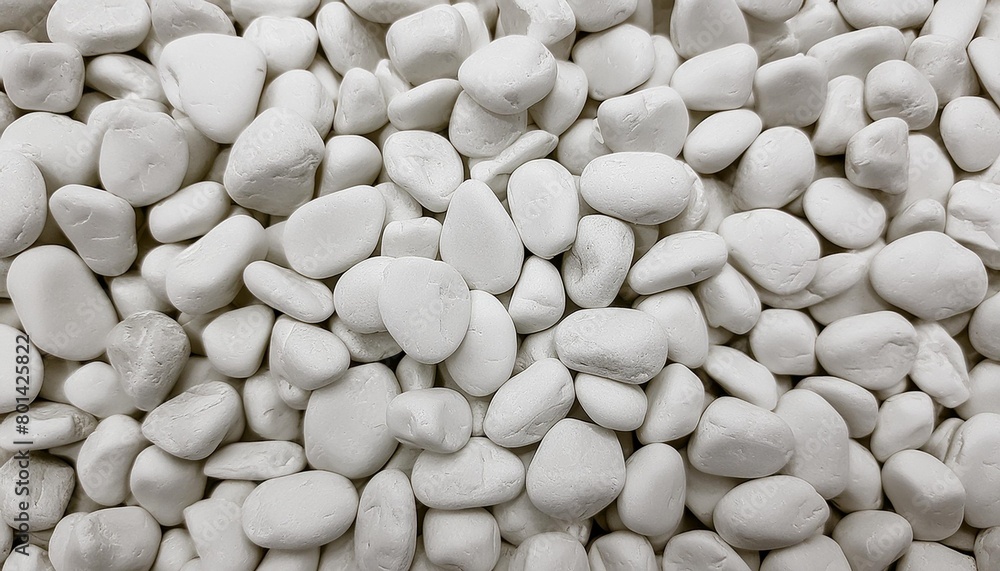 white pebbles stone for background or wallpaper