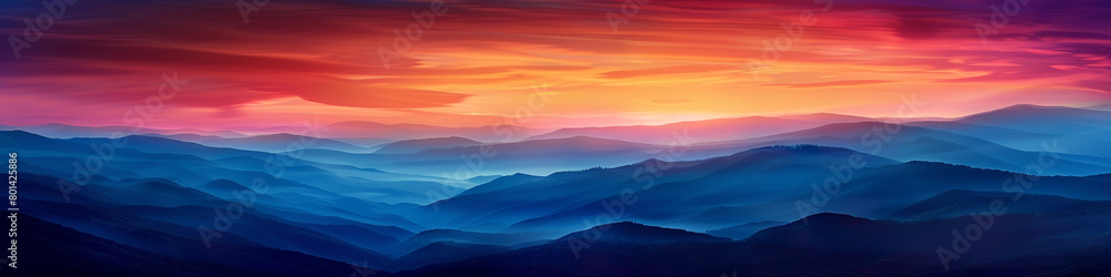 Experience the awe-inspiring majesty of a sunrise gradient, as the colors of the dawn dance across the sky, creating a mesmerizing tableau for visual inspiration.