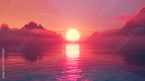 Experience the captivating allure of a sunrise gradient animation brimming with vitality, as lively colors fuse seamlessly into deeper tones, providing a compelling canvas for visual exploration. © Ameer