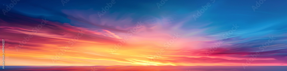 Experience the awe-inspiring majesty of a sunrise gradient, as the colors of the dawn dance across the sky, creating a mesmerizing tableau for visual inspiration.