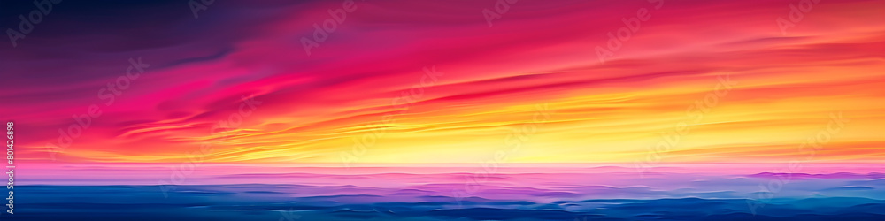 Experience the awe-inspiring beauty of a sunrise gradient, as the colors of the dawn paint the sky in a symphony of hues, offering a mesmerizing backdrop for visual inspiration.