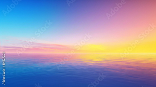 Experience a sunrise gradient backdrop alive with vigor  as luminous yellows merge into indigo blues  providing a pulsating platform for visual resources.