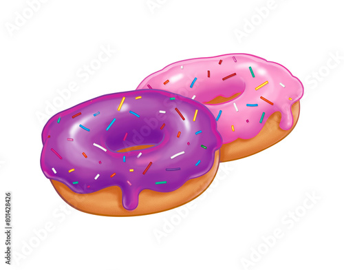donut isolated on white