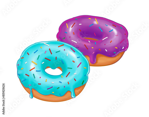 donut isolated on white