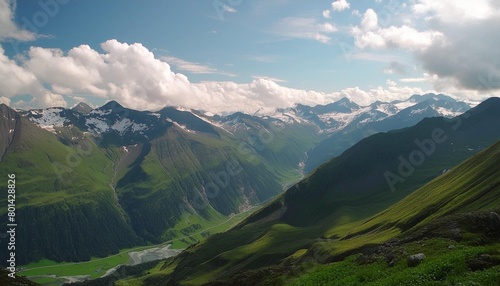 mountain landscape in summer kaprun salzburg austria