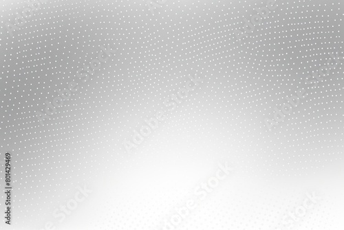 Silver halftone gradient background with dots elegant texture empty pattern with copy space for product design or text copyspace mock-up template 