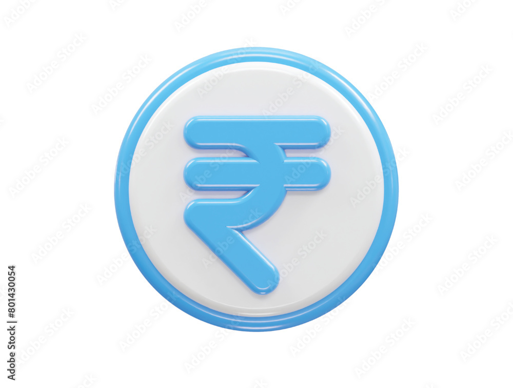 Rupee currency icon 3d rendering rupee icon illustration Rupee currency icon 3d rendering rupee icon illustration