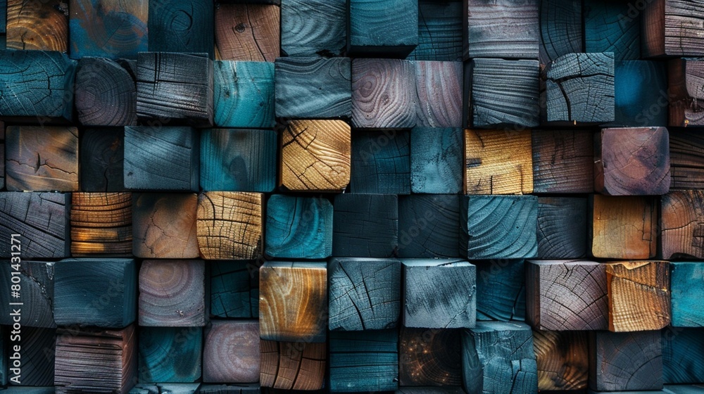 Textured Cubic Wall Design Photo. An artistic photo highlighting a 3D cubic textured wall in shades of blue, perfect for architecture and design visuals. Textured Cubic Wall Design Photo. An artistic photo highlighting a 3D cubic textured wall in shades of blue, perfect for architecture and design visuals.
