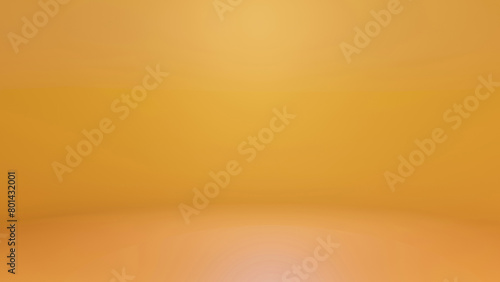 Abstract empty yellow studio background. Scene for advertising, showcase, presentation, cosmetic ads, website, banner. Product display. 3D room. photo