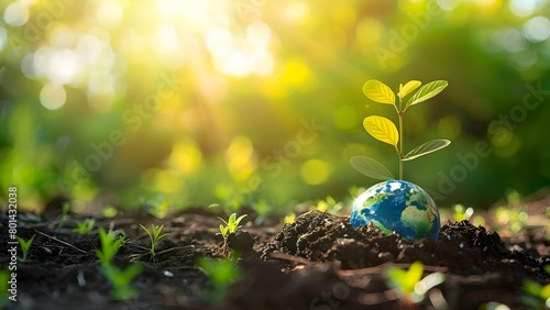 World Environmental Education Day promotes awareness for a greener healthier planet . Concept Sustainability, Education, Planet Health, Green Initiatives, Awareness Building