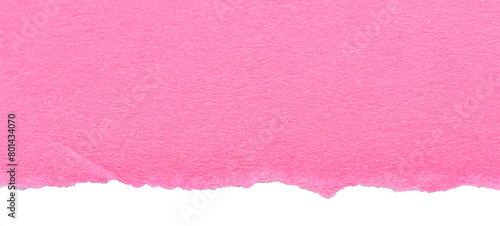 Piece of blank pink paper note