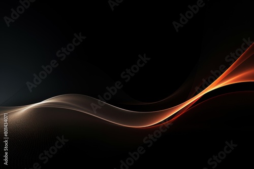 Tan black white glowing abstract gradient shape on black grainy background minimal header cover poster design copy space empty blank copyspace © Lenhard