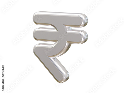 Rupee currency icon 3d rendering rupee icon illustration