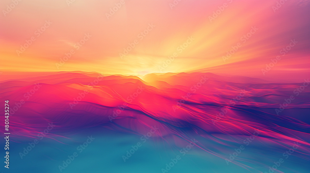 Envision the dynamic beauty of a sunrise gradient spectacle radiating with vitality, as vibrant tones meld into deeper shades, offering an electrifying backdrop for design exploration.