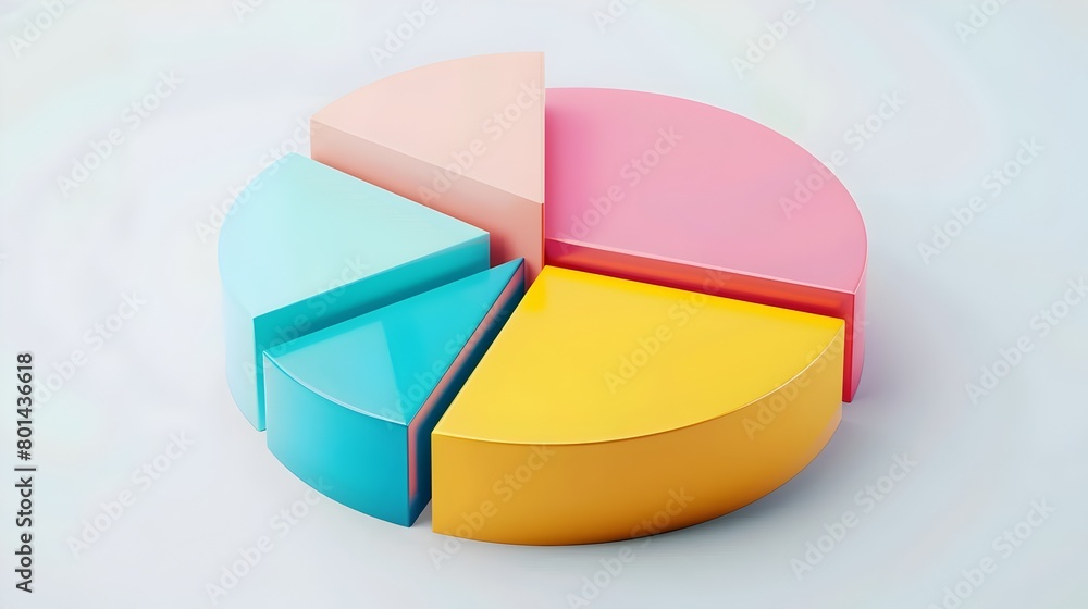 Colorful pie chart illustrating breakdown of company s budget and expenses Colorful pie chart illustrating breakdown of company s budget and expenses