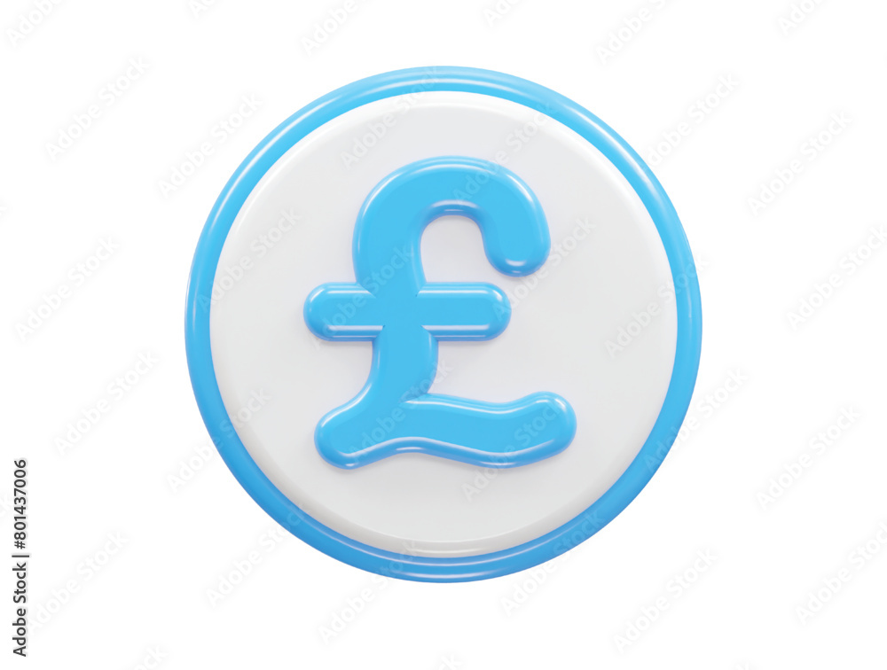 Pound icon 3d rendering illustration element Pound icon 3d rendering illustration element