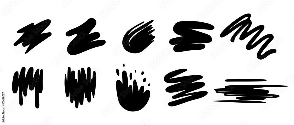 Brush strokes. Vector paintbrush set. Grunge design elements. Ink splatters. Grungy painted objects. Brush strokes. Vector paintbrush set. Grunge design elements. Ink splatters. Grungy painted objects.