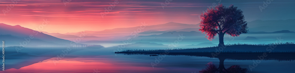 Envision the beauty of a sunrise gradient, where the colors of the dawn unfold in a symphony of light and shadow, providing a stunning backdrop for artistic exploration.