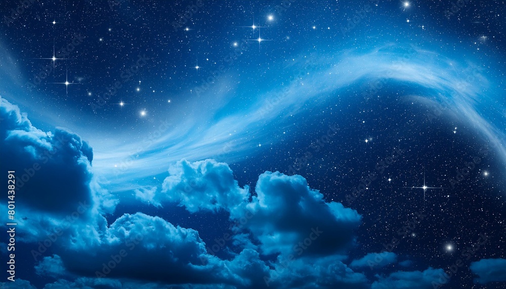 blue nebula space background