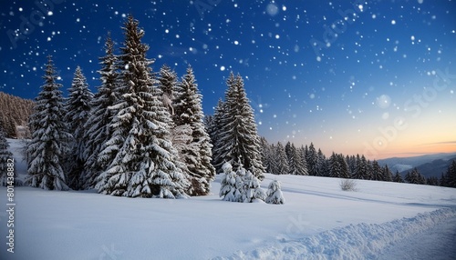 winter night landscape © Kristopher