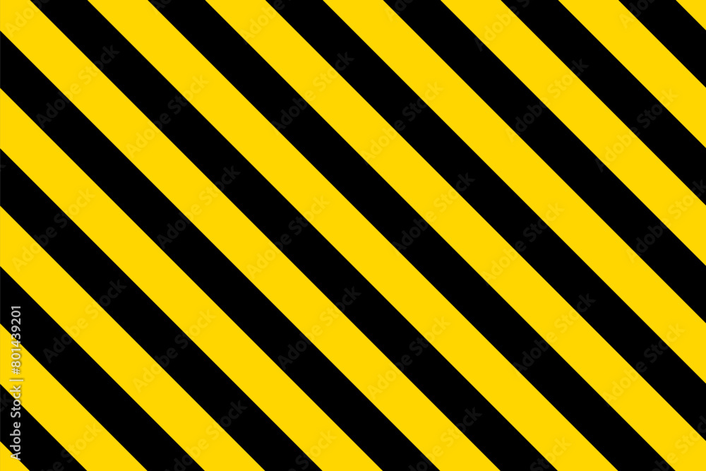 Warning yellow black diagonal stripes line. Safety stripe warning caution hazard danger road vector sign symbol Warning yellow black diagonal stripes line. Safety stripe warning caution hazard danger road vector sign symbol