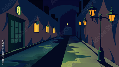 With the next step the lights flicker and dim casting eerie shadows along the walls..